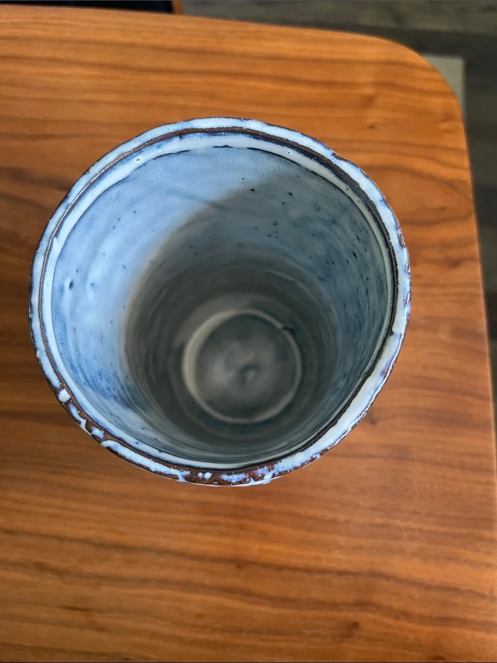 Blue and White Vase with Flowers